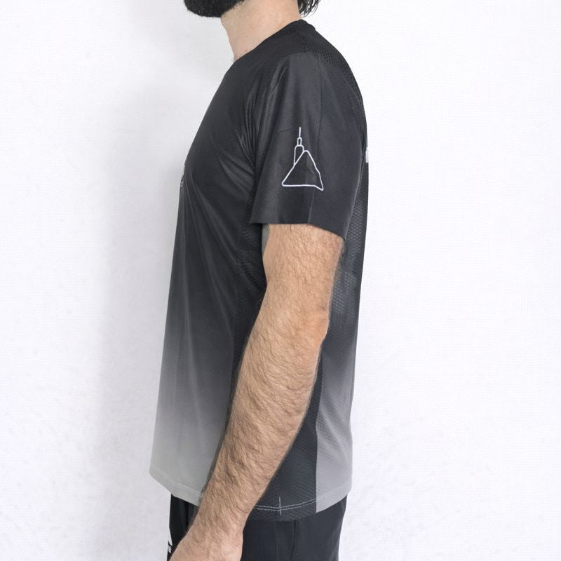 Tee-shirt manches courtes STRIDE noir & blanc