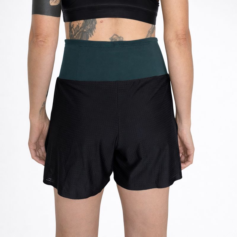 Short running Alti multi poches  vert et noir